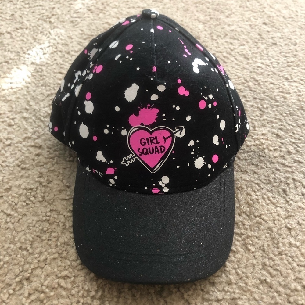 Justice girl squad paint splatter hat